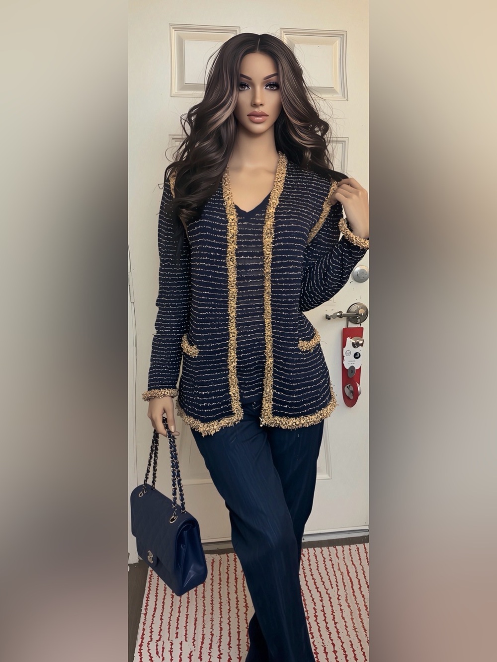 Chanel 15C Paris-Dubai Runway.
Collection Two-Piece Ensemble (Style
P50930K06525